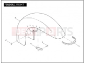 Harley-Davidson 2011 CVO/CUSTOM CVO ROAD GLIDE  - FLTRUSE FENDERS, FRONT