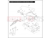 Harley-Davidson 2011 CVO/CUSTOM CVO ROAD GLIDE  - FLTRUSE LICENSE PLATE BRACKET & TURN SIGNALS, REAR