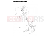 Harley-Davidson 2011 SOFTAIL FAT BOY  - FLSTF PISTONS & FLYWHEEL ASSEMBLY - TWIN CAM 96â¢