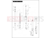 Harley-Davidson 2011 SOFTAIL CROSS BONES  - FLSTSB FORK, FRONT - FXCWC