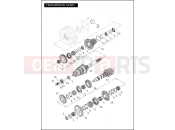 HARLEY-DAVIDSON BLACKLINE  - FXS TRANSMISSION GEARS