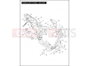 Harley-Davidson 2011 SPORTSTER IRON 883  - XL883N FRAME & JIFFY STAND - XR1200X