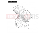 Harley-Davidson 2011 TOURING ROAD KING  - FLHR ENGINE ASSEMBLY - TWIN CAM 103â¢