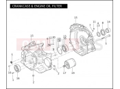Harley-Davidson 2011 TOURING ROAD KING  - FLHR 103 CRANKCASE & ENGINE OIL FILTER - TWIN CAM 96â¢