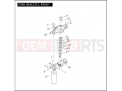 Harley-Davidson 2011 TRIKE STREET GLIDE TRIKE  - FLHXXX FORK BRACKETS, FRONT