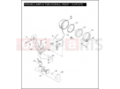 Harley-Davidson 2011 TRIKE STREET GLIDE TRIKE  - FLHXXX PASSING LAMPS & TURN SIGNALS, FRONT - FLHTCUTG