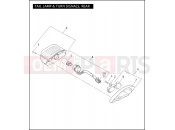 Harley-Davidson 2011 TRIKE STREET GLIDE TRIKE  - FLHXXX TAIL LAMP & TURN SIGNALS, REAR