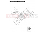 HARLEY-DAVIDSON V-ROD MUSCLE  - VRSCF 105 CAMSHAFT COVERS - FRONT SHOWN