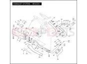 HARLEY-DAVIDSON V-ROD MUSCLE  - VRSCF 105 EXHAUST SYSTEM - VRSCDX