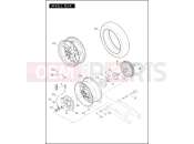 HARLEY-DAVIDSON V-ROD MUSCLE  - VRSCF 105 WHEELS, REAR