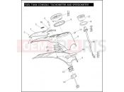 Harley-Davidson 2010 CVO/CUSTOM CVO FAT BOB  - FXDFSE2 FUEL TANK CONSOLE, TACHOMETER AND SPEEDOMETER