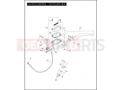 Harley-Davidson 2010 CVO/CUSTOM CVO ULTRA CLASSIC BLACK  - FLHTCUSE5 BLK CLUTCH CONTROL - FLHTCUSE5-BLK