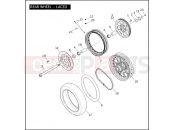 HARLEY-DAVIDSON DYNA SUPER GLIDE CUSTOM  - FXDC REAR WHEEL - LACED