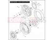 Harley-Davidson 2010 DYNA DYNA WIDE GLIDE  - FXDWG FRONT WHEEL - CAST & SLOTTED