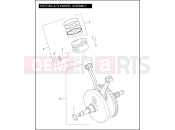 Harley-Davidson 2010 SOFTAIL HERITAGE SOFTAIL CLASSIC  - FLSTC PISTONS & FLYWHEEL ASSEMBLY - TWIN CAM 96â¢