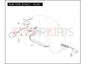 Harley-Davidson 2010 SOFTAIL FAT BOY LO  - FLSTFB REAR TURN SIGNALS - FXCWC