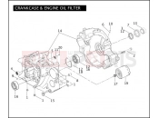 HARLEY-DAVIDSON CROSS BONES  - FLSTSB CRANKCASE & ENGINE OIL FILTER - TWIN CAM 96â¢