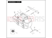 HARLEY-DAVIDSON CROSS BONES  - FLSTSB SADDLEBAGS - FLSTC