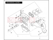 HARLEY-DAVIDSON SOFTAIL CUSTOM  - FXSTC REAR BRAKE CALIPER
