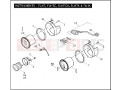 Harley-Davidson 2010 TOURING ROAD KING CLASSIC  - FLHRC INSTRUMENTS - FLHT, FLHTC, FLHTCU, FLHTK & FLHX