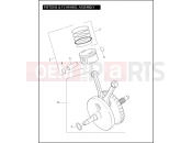 Harley-Davidson 2010 TOURING ELECTRA GLIDE STANDARD  - FLHT PISTONS & FLYWHEEL ASSEMBLY - TWIN CAM 103â¢