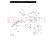 Harley-Davidson 2009 CVO/CUSTOM CVO ULTRA CLASSIC  - FLHTCUSE4 REAR TURN SIGNALS & LICENSE PLATE BRACKET