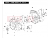 HARLEY-DAVIDSON DYNA SUPER GLIDE  - FXD CRANKCASE & ENGINE OIL FILTER - TWIN CAM 96â¢