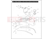 Harley-Davidson 2009 SIDECAR FLHR SIDECAR  - SIDECAR FOR FLHR FUEL TANK CONSOLE - FLHT, FLHTC, FLHTCU, FLHX & FLTR