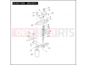 Harley-Davidson 2009 SIDECAR ULTRA SIDECAR  - SIDECAR FOR ULTRA FRONT FORK - BRACKETS