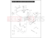 Harley-Davidson 2009 SOFTAIL HERITAGE SOFTAIL CLASSIC  - FLSTC FUEL TANK - ALL MODELS EXCEPT FXCW & FXCWC