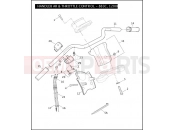 Harley-Davidson 2009 SPORTSTER SPORTSTER 1200R  - XL1200R HANDLEBAR & THROTTLE CONTROL - 883C, 1200C