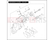 Harley-Davidson 2009 SPORTSTER SPORTSTER 1200R  - XL1200R REAR BRAKE CALIPER - XR1200