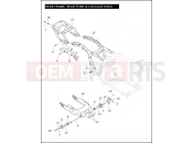 Harley-Davidson 2009 TOURING ELECTRA GLIDE STANDARD  - FLHT REAR FRAME, REAR FORK & LUGGAGE RACK