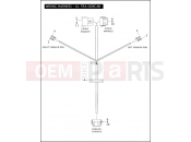 Harley-Davidson 2009 TOURING ULTRA CLASSIC  - FLHTCU WIRING HARNESS - ULTRA SIDECAR
