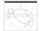 Harley-Davidson 2009 TOURING ROAD GLIDE  - FLTR HARNESS, BANK ANGLE SENSOR FOR 2006, 2007 & 2008 MOTORCYCLES