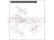 Harley-Davidson 2009 VRSC VRSCAW V-ROD  - VRSCAW REAR FORK, DEBRIS DEFLECTOR, & BELT GUARD