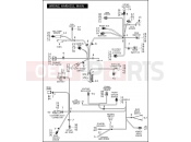 HARLEY-DAVIDSON CVO DYNA  - FXDSE2 WIRING HARNESS, MAIN (CONTINUED)