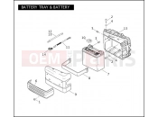 Harley-Davidson 2008 DYNA DYNA SUPER GLIDE CUSTOM  - FXDC BATTERY TRAY & BATTERY