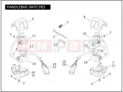 Harley-Davidson 2008 DYNA DYNA SUPER GLIDE CUSTOM  - FXDC HANDLEBAR SWITCHES