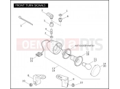 Harley-Davidson 2008 DYNA DYNA FAT BOB  - FXDF FRONT TURN SIGNALS