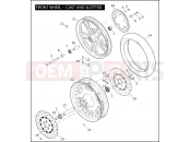 Harley-Davidson 2008 DYNA DYNA LOW RIDER  - FXDL FRONT WHEEL - CAST & SLOTTED