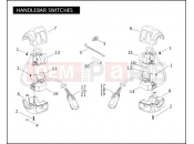 HARLEY-DAVIDSON CROSS BONES  - FLSTSB HANDLEBAR SWITCHES