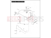 Harley-Davidson 2008 SOFTAIL ROCKER C  - FXCWC FUEL TANK - FXCW & FXCWC