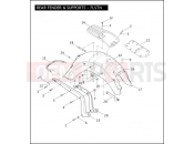 Harley-Davidson 2008 SOFTAIL ROCKER C  - FXCWC REAR FENDER & SUPPORTS - FLSTN