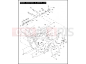 Harley-Davidson 2008 TOURING STREET GLIDE  - FLHX FRAME, REAR FORK, & JIFFY STAND (2 OF 2)