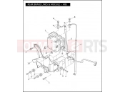 Harley-Davidson 2008 TOURING STREET GLIDE  - FLHX REAR BRAKE LINES & MODULE - ABS