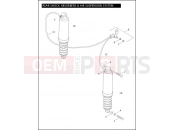 Harley-Davidson 2007 CVO/CUSTOM CVO ROAD KING  - FLHRSE3 REAR SHOCK ABSORBERS & AIR SUSPENSION SYSTEM