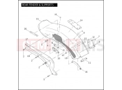 Harley-Davidson 2007 CVO/CUSTOM CVO SOFTAIL SPRINGER  - FXSTSSE REAR FENDER & SUPPORTS