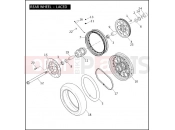 HARLEY-DAVIDSON DYNA SUPER GLIDE CUSTOM  - FXDC REAR WHEEL - LACED