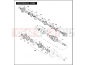 HARLEY-DAVIDSON DYNA SUPER GLIDE CUSTOM  - FXDC TRANSMISSION GEARS